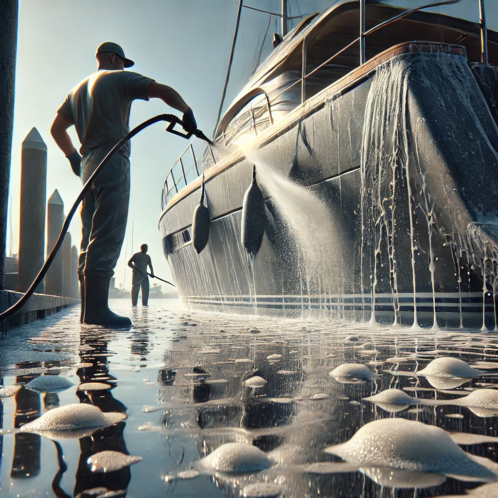 Nettoyage de bateaux par TL SUD Clean